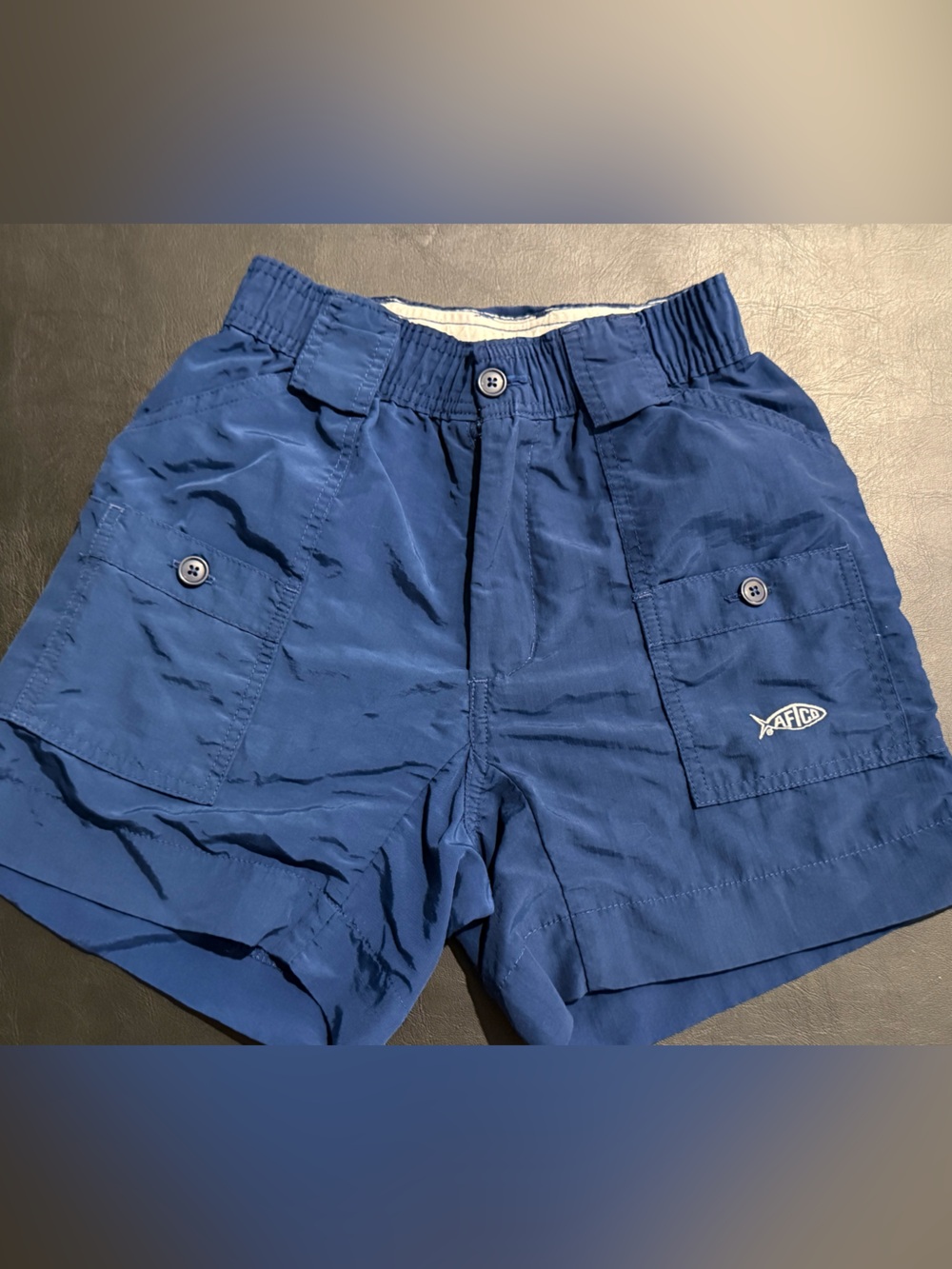 AFTCO Blue Kids Cargo Shorts